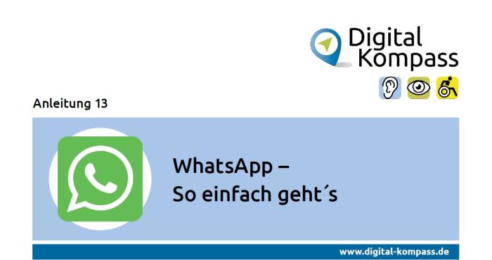 Titelbild Anleitung 13: WhatsApp