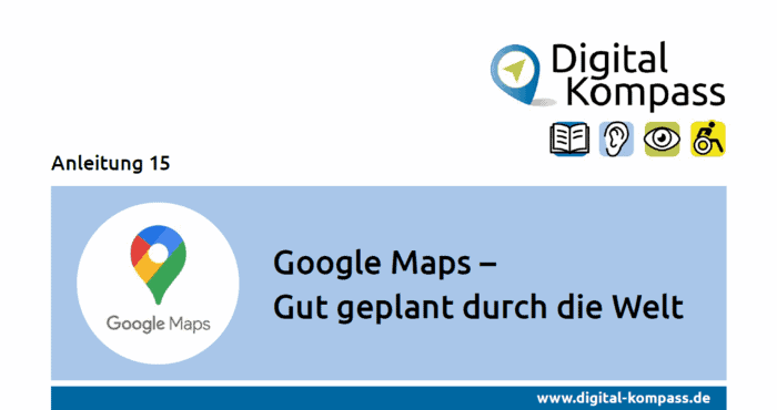 Titelbild Anleitung 15: Google Maps