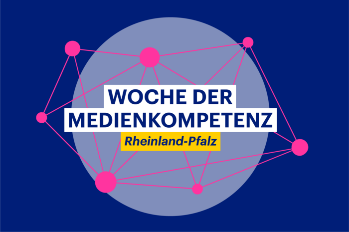 Das Logo der Woche der Medienkompetenz Rheinland-Pfalz.